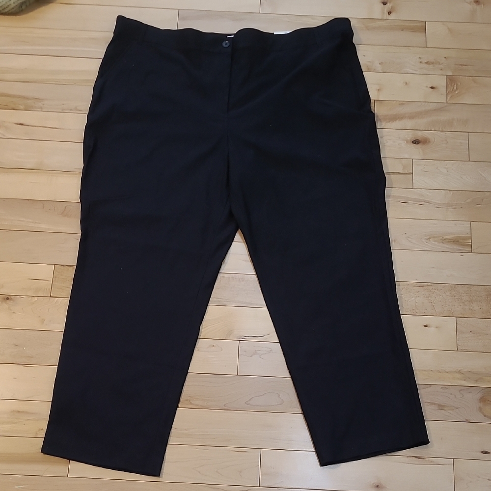 Penningtons In Every Story Women's Size 30 Straight Leg Curvy Fit Black Pants